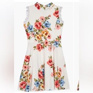 Ava & Yelly Floral Print Skater Dress size Girls 16 Worn Once